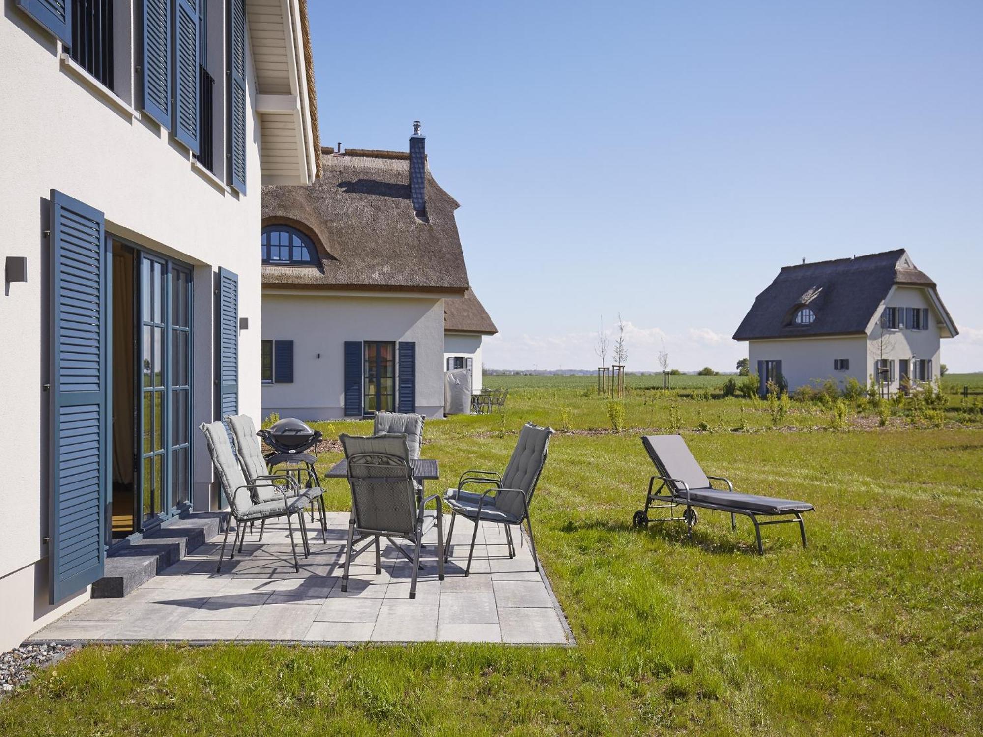 Luxus Reetdachvilla mit 3 Schlafzimmern, Sauna und Kamin F08 Dranske Exterior foto